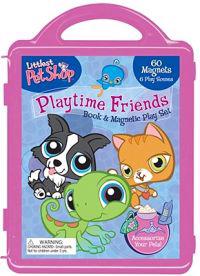 Littlest Pet Shop Playtime Friends Book & Magnetic Play Set [With 3 Double-Sided Play Scenes and 3 Magnetic Sheets with Over 100 Magnets]