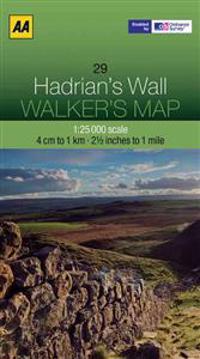 AA Walker's Map Hadrian's Wall 29