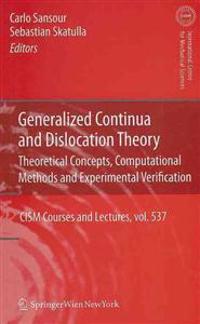 Generalized Continua and Dislocation Theory