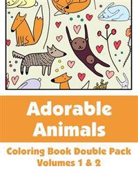 Adorable Animals Coloring Book Double Pack (Volumes 1 & 2)