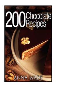 200 Chocolate Recipes - Cookies, Cakes, Desserts, Etc..: Bw Version