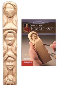 Female Face Study Stick Kit (Learn to Carve Faces with Harold Enlow) [With Study Stick, Made of Molded Resin and Full-Color Booklet]
