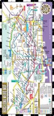 Streetwise Barcelona Metro Map - Laminated Metro Map of Barcelona Spain: Folding Pocket & Wallet Size Metro Map
