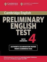 Cambridge Preliminary English Test 4 Student's Book with Answers