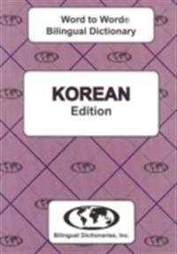 English-KoreanKorean-English Word-to-word Dictionary