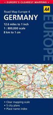 AA Road Map Europe Germany