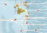 Lg Boxed Christmas Cards: Enchanted Glade