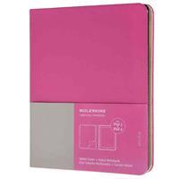 Ipad 3 and 4 Moleskine Magenta Slim Digital Cover with Notebook