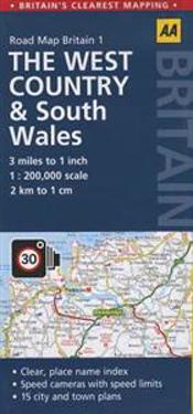 Aa West Country & South Wales Road Map