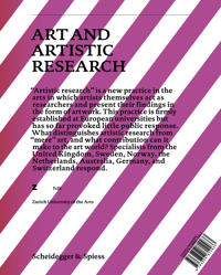 Kunst und Kunstlerische Forschung / Art and Artistic Research