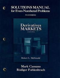 Solutions Manual for Even Numbered Problems