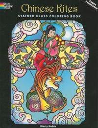 Chinese Kites Stained Glass Coloring Book