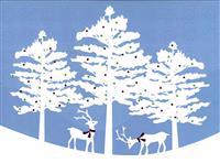 Deluxe Boxed Christmas Cards: Dasher and Dancer