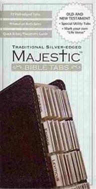 Majestic Traditional Silver-Edged Bible Tabs