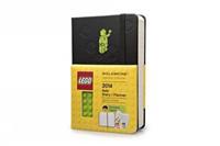 2014 Moleskine Lego Green Brick Pocket Hard 12 Month Daily Diary
