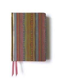 Contemporary Flame Tree Notebook (Pink & Green Stripes)