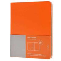 Ipad 3 and 4 Moleskine Cadmium Orange Slim Digital Cover with Notebook