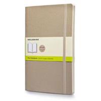 Moleskine Classic Colored Notebook, Large, Plain, Khaki Beige, Soft Cover (5 X 8.25)
