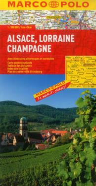 France - Alsace, Lorraine, Champagne Marco Polo Map