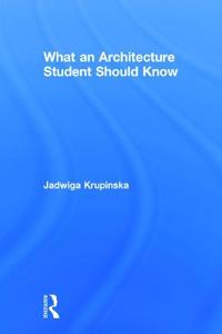 What an Architecture Student Should Know