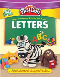 Play-Doh Let's Create: Letters [With 4 Cans of Play-Doh/26 Plastic Letter Molds and 2-Sided Play Mat]