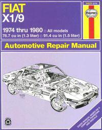 Fiat X1/9 Automotive Repair Manual
