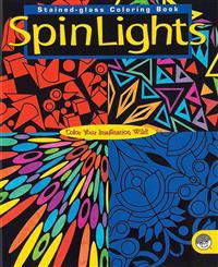 Spin Lights Stained-Glass Coloring Book