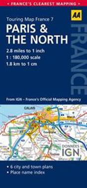 AA Touring Map France Paris & the North