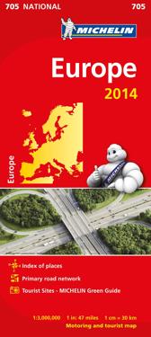 Europa 2014 Michelin 705 karta