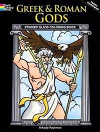 Greek and Roman Gods Stained Glass Coloring Book