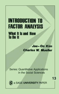 Introduction to Factor Analysis