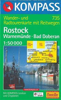Rostock-Warnemünde-Bad Doberan, Kompass Wanderkarte 1002