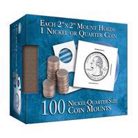 Nickel-Quarter 2x2 Mylar Protective Coin Covers