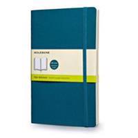 Moleskine Classic Colored Notebook, Large, Plain, Underwater Blue, Soft Cover (5 X 8.25)