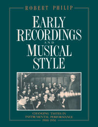 Early Recordings and Musical Style