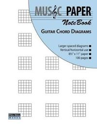 Music Paper Notebook - Guitar Chord Diagrams