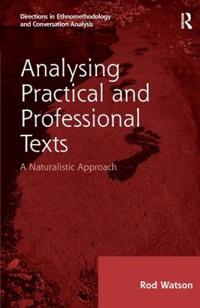 Analysing Practical and Professional Texts