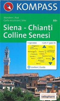 Siena-Chianti-Colline Senesi, Kompass Wanderkarte 661