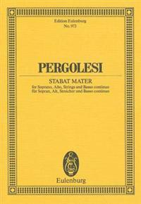 Pergolesi: Stabat Mater: For Soprano, Alto, Strings and Basso Continuo/Fur Sopran, Alt, Streicher Und Basso Continuo