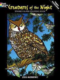 Creatures of the Night Stained Glass Coloring Book