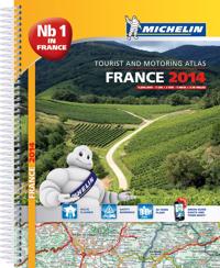 France 2014 A4 Spiral Atlas