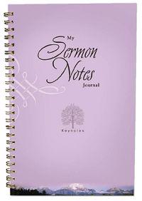 My Sermon Notes Journal