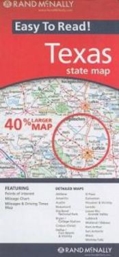 Rand McNally Easy to Read! Texas State Map