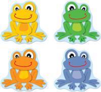 Funky Frogs Shape Stickers