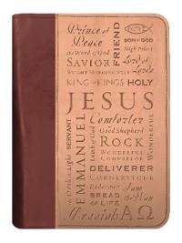Duo-tone Names of Jesus Extra Large Bible Cover