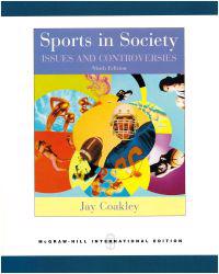 SPORTS IN SOCIETY