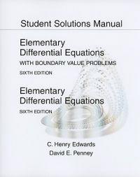 Elementary Differential Equations with Boundary Value Problems/Elementary Differential Equations: Student Solutions Manual