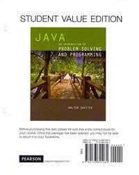Student Value Edition for Java: An Introduction to Problem Solving and Programming