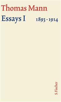 Essays 01. Große kommentierte Frankfurter Ausgabe. Textband
