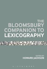 Bloomsbury Companion to Lexicography